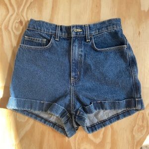 american apparel denim shorts